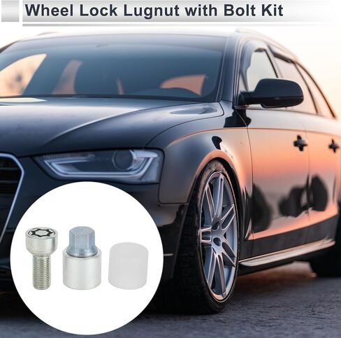Wheel Lock Lugnut with Bolt Kit for Audi A4L A5 A6L Q2L Q3 Q5 Q7 A8 Type x Anti-Theft Screw Nut Removal Key Socket 1 Set in Saudi Arabia