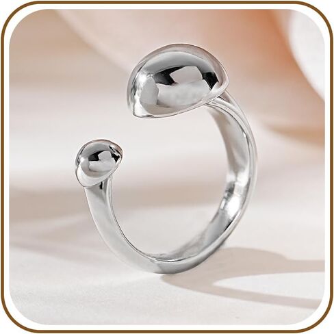 لوكا سميث قابلة للتعديل 14K حلقات مطلية بالذهب مزدوج الفرقة المفتوحة خاتم الإبهام in Kuwait