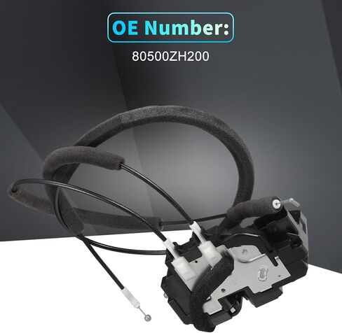 X AUTOHAUX Replacement Front Left Driver Side Power Door Lock Actuator Motor with Cable for Nissan Titan 2005-2012 Door Latch Actuator Assembly Replace No.80500ZH200 Black in Saudi Arabia