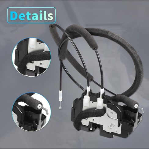 X AUTOHAUX Replacement Front Left Driver Side Power Door Lock Actuator Motor with Cable for Nissan Titan 2005-2012 Door Latch Actuator Assembly Replace No.80500ZH200 Black in Saudi Arabia