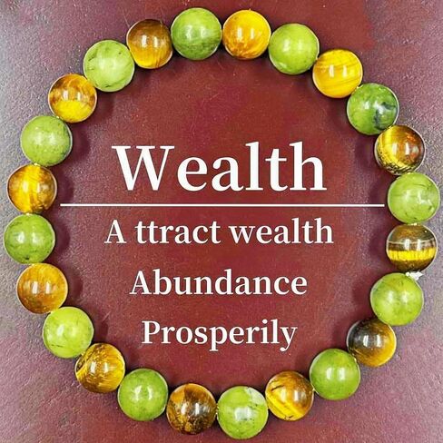 Money Wealth Success Bracelets for Women Men Pyrite Green Aventurine Tiger Eye Citrine Beaded Bracelet Handmade Jewelry Gift in Saudi Arabia