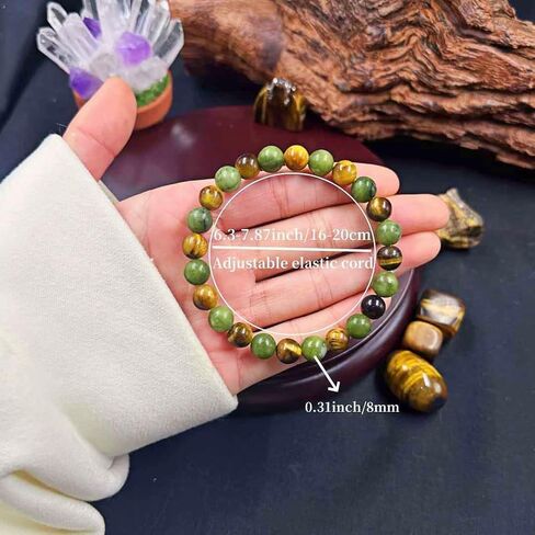 Money Wealth Success Bracelets for Women Men Pyrite Green Aventurine Tiger Eye Citrine Beaded Bracelet Handmade Jewelry Gift in Saudi Arabia