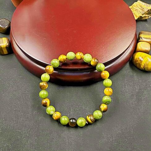 Money Wealth Success Bracelets for Women Men Pyrite Green Aventurine Tiger Eye Citrine Beaded Bracelet Handmade Jewelry Gift in Saudi Arabia