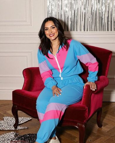 UOUA 80s Windbreaker Jacket for Women Retro Color Block Wind Breaker Long Sleeve Reversible Casual Coat in Saudi Arabia