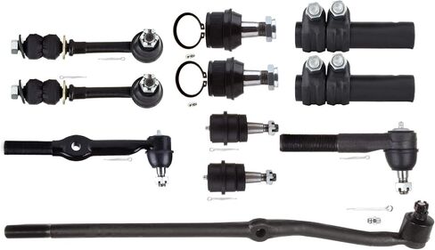 OCPTY - New 11-Piece fit for 1994 1995 1996 1997 for Dodge Ram 1500 4WD 4x4-4 Front Lower Upper Ball Joint 2 Outer 1 Inner Tie Rod End At Pitman Arm 2 Adjusting Sleeve 2 Sway Bar End links in Saudi Arabia
