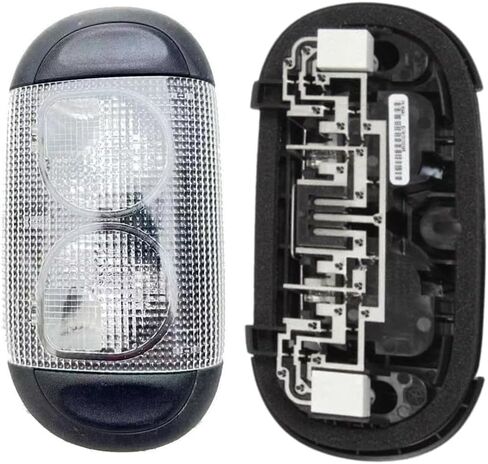 Riloer مصباح إضاءة أمامي داخلي قطعة واحدة عدسة شفافة 1QN65DX9AB متوافق مع Jeep Wrangler 2010-2018 in Saudi Arabia