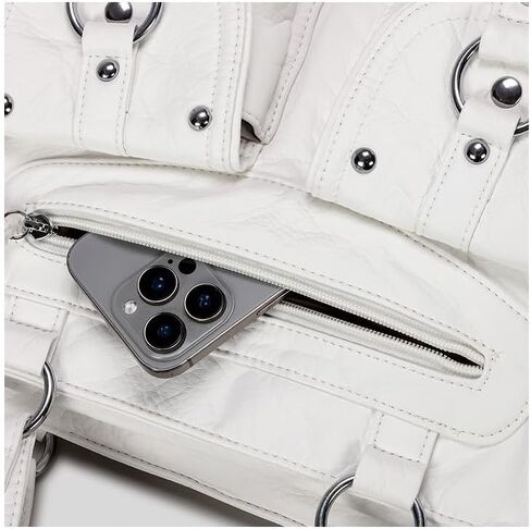 Fashion Studded Shoulder Bag for Women – Vintage Streetwear Handbag Trendy Crossbody Bag Chic Y2k Purse Tote Bag in Saudi Arabia