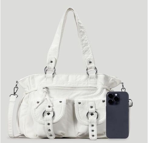 Fashion Studded Shoulder Bag for Women – Vintage Streetwear Handbag Trendy Crossbody Bag Chic Y2k Purse Tote Bag in Saudi Arabia