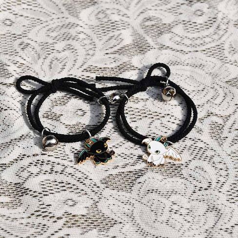 2 PCS Matching Yin Yang Bracelet Elastic Rope Band Dargon Charm Friendship bracelets Sets for Couple in Saudi Arabia