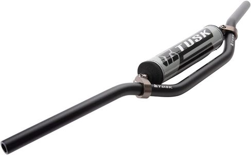 TUSK T-10 Aluminum 7/8" Handlebar CR Mid Bend Black for Kawasaki KLX300R 2020-2025 in Saudi Arabia