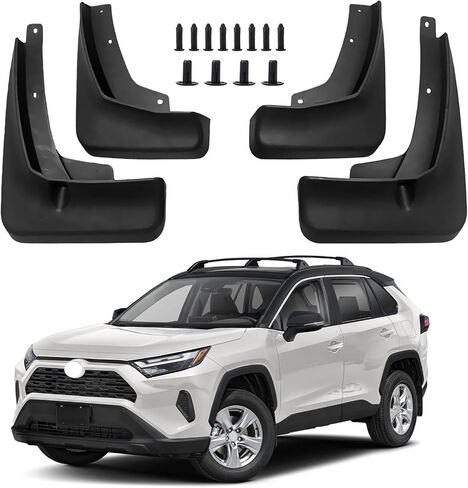 حاجز مشاعل الطين اللوحات سبلاش الحرس متوافق مع تويوتا لاند كروزر برادو 250 J250 LC250 2024 2025، 2PCS لا غطاء الحاجز عجلة الحفر واقيات الطين Mudflaps الملحقات الخارجية in Kuwait