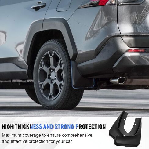 حاجز مشاعل الطين اللوحات سبلاش الحرس متوافق مع تويوتا لاند كروزر برادو 250 J250 LC250 2024 2025، 2PCS لا غطاء الحاجز عجلة الحفر واقيات الطين Mudflaps الملحقات الخارجية in Kuwait