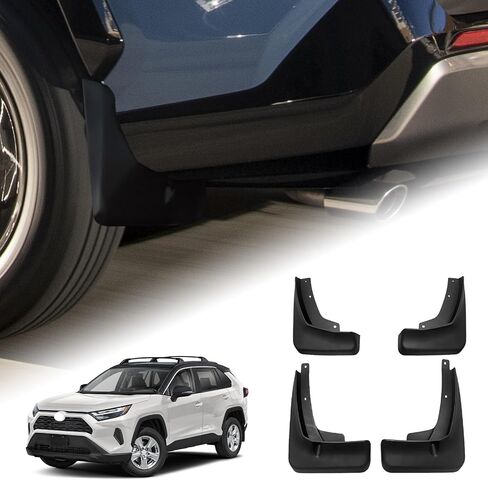 حاجز مشاعل الطين اللوحات سبلاش الحرس متوافق مع تويوتا لاند كروزر برادو 250 J250 LC250 2024 2025، 2PCS لا غطاء الحاجز عجلة الحفر واقيات الطين Mudflaps الملحقات الخارجية in Kuwait