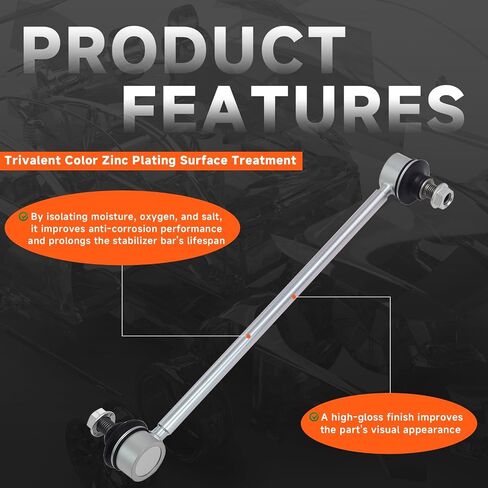 K750123 Front Stabilizer Sway Bar End Links Kit Compatible with Toyota Camry 2007-2017, Avalon 2013-2018, Compatible with Lexus ES300h & ES350 2013-2018, 4882006050 in Kuwait