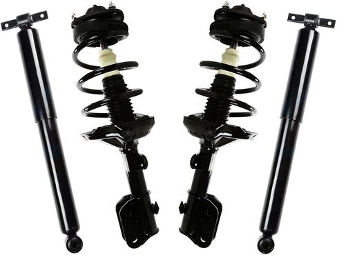 AutoShack Front Complete Strut & Coil Spring Assembly with Rear Shock Absorbers Set for 2005-2007 Honda Odyssey 3.5L V6 FWD | Full-vehicle Suspension System Replacement Kit CST1004061-KS47318 in Saudi Arabia