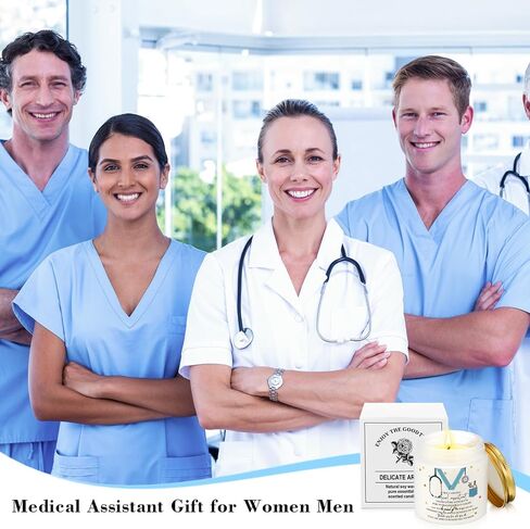 Nuanchu 12 Pcs Medical Assistant Gifts Soy Scented Candles Bulk Aromatherapy Jar 3.5 oz Soy Wax 6 Styles Scented Candles Presents for Women Nurse Week Thanksgiving Christmas Birthday in Saudi Arabia