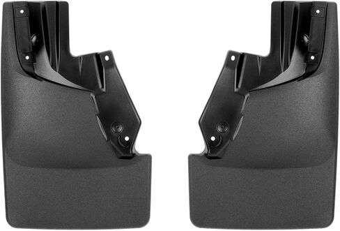 WeatherTech Custom No Drill Splash Guard MudFlaps لسيارة Ford Bronco Raptor - الزوج الأمامي (110162)، أسود in Saudi Arabia