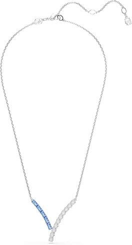 Swarovski Matrix pendant, Mixed cuts, Blue, Rhodium plated in Saudi Arabia