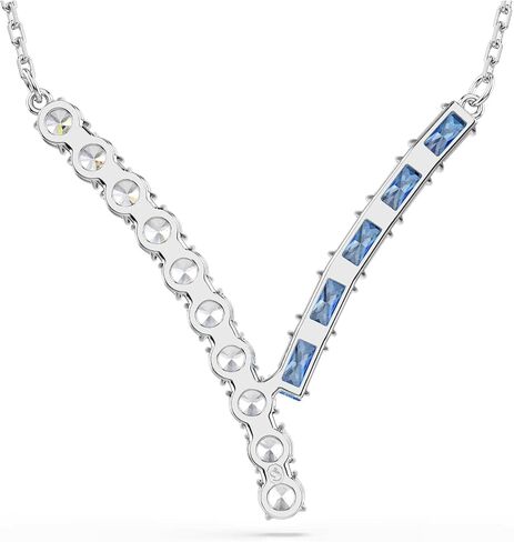 Swarovski Matrix pendant, Mixed cuts, Blue, Rhodium plated in Saudi Arabia