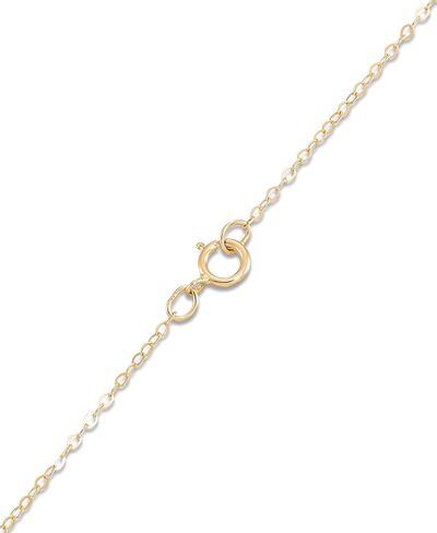3/4 CT. T.W. Simulated Diamond Heart Pendant in 14K Yellow Gold over Sterling Silver, 18" Chain in Saudi Arabia