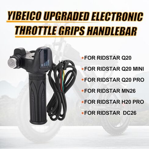Electronic Throttle Grips Handlebar for Ridstar Q20/Q20 PRO/H20 PRO/H26 PRO, High-Precision Original Ridstar Throttle Grips Handlebar Assy Handle Acceleration for Ridstar in Saudi Arabia