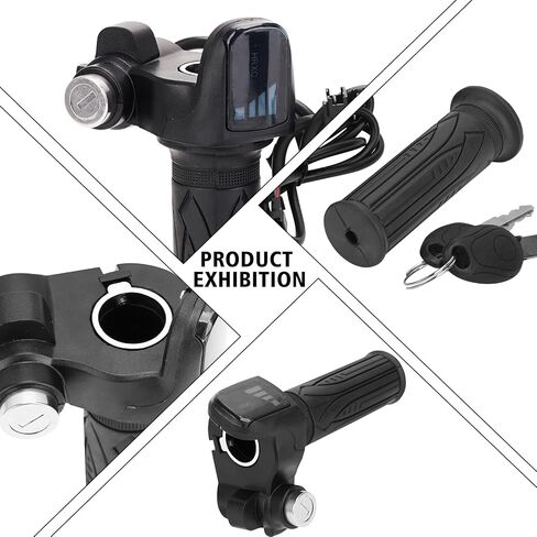 Electronic Throttle Grips Handlebar for Ridstar Q20/Q20 PRO/H20 PRO/H26 PRO, High-Precision Original Ridstar Throttle Grips Handlebar Assy Handle Acceleration for Ridstar in Saudi Arabia