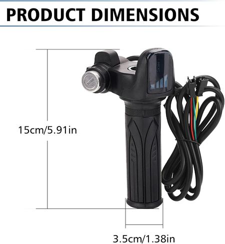 Electronic Throttle Grips Handlebar for Ridstar Q20/Q20 PRO/H20 PRO/H26 PRO, High-Precision Original Ridstar Throttle Grips Handlebar Assy Handle Acceleration for Ridstar in Saudi Arabia