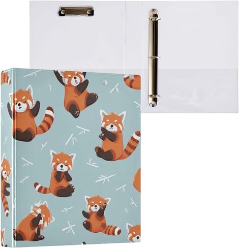 3 Ring Binder 1.5 Inch Binders Strawberry Flower Bow Binder Organizer Fashion View Binder with 2 Pockets for Home Office Supplies in Kuwait