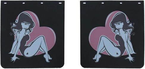 2024 New Upgrade Mud Flap for Pickup Semi Truck/Trailer, Universal Heavy Duty PVC Rubber MudFlaps, Special Pattern Design 24x24 inch 2 Pack in Saudi Arabia