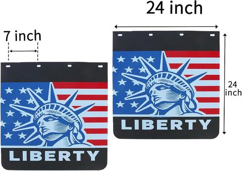 2024 New Upgrade Mud Flap for Pickup Semi Truck/Trailer, Universal Heavy Duty PVC Rubber MudFlaps, Special Pattern Design 24x24 inch 2 Pack in Saudi Arabia