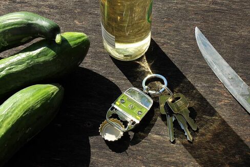 BRISA VW Collection - Volkswagen Keychain Ring Keychain Accessory Keyholder with Bottle Opener in Beetle, T1, T2 Bus Design in Saudi Arabia