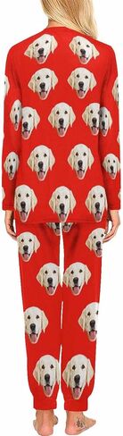 مجموعات بيجامات وجه مخصصة للنساء من MyPupSocks، ملابس نوم مخصصة للصور مقاس XS-XXL in Kuwait