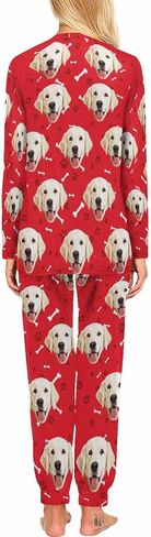 مجموعات بيجامات وجه مخصصة للنساء من MyPupSocks، ملابس نوم مخصصة للصور مقاس XS-XXL in Kuwait