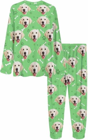 مجموعات بيجامات وجه مخصصة للنساء من MyPupSocks، ملابس نوم مخصصة للصور مقاس XS-XXL in Kuwait