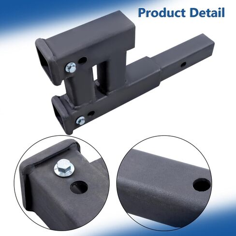 Silscvtt 2 Inch Receiver Adjustable Trailer Dual Hitch Extension 6 Inch Rise or Drop 2 Inch Shank 4000lbs Capacity in Saudi Arabia