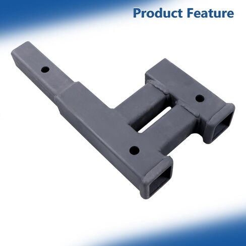 Silscvtt 2 Inch Receiver Adjustable Trailer Dual Hitch Extension 6 Inch Rise or Drop 2 Inch Shank 4000lbs Capacity in Saudi Arabia