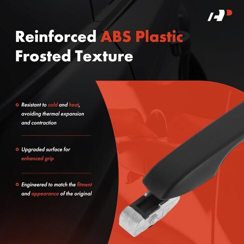 A-Premium Rear Right Passenger Side Exterior Door Handle Compatible with Honda CR-V CRV 2002 2003 2004 2005 2006, Textured Black in Saudi Arabia