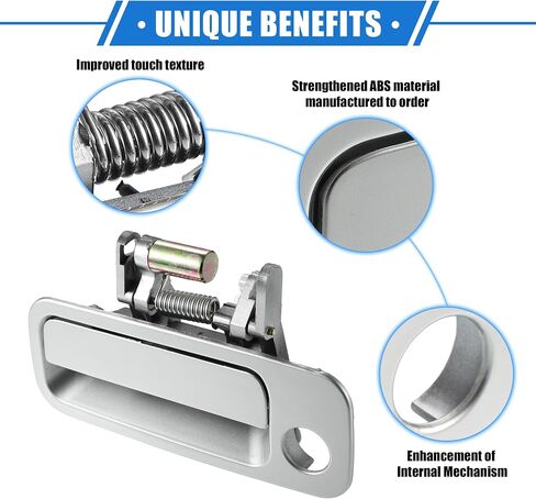 Automotive Front Left Driver Side Exterior Door Handle Compatible for Toyota Camry 1997-2001, Durable Plastic Silver Tone in Saudi Arabia