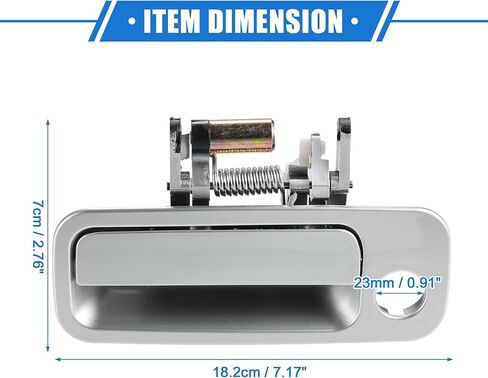 Automotive Front Left Driver Side Exterior Door Handle Compatible for Toyota Camry 1997-2001, Durable Plastic Silver Tone in Saudi Arabia