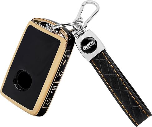 TOMALL for Mazda Key Fob Cover with Keychain, 4 Buttons Soft TPU Key Fob Protector Compatible with 2020-2025 Mazda 3 6 CX-5 CX-3 CX-9 MX-5 CX-30 CX-50 CX-90 CX-70 WAZSKE11D0, Black in Saudi Arabia