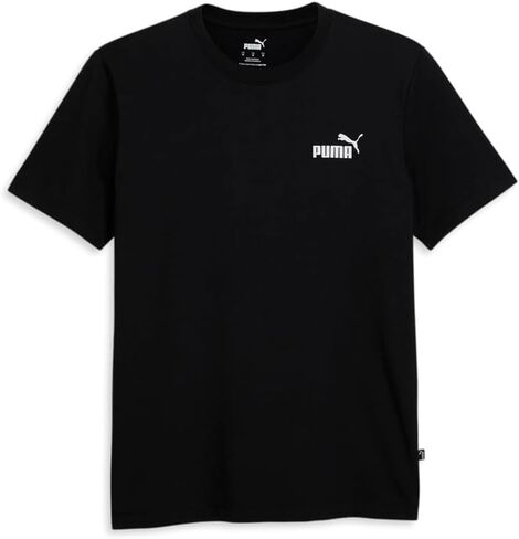 PUMA Mens Essentials Crew Neck Short Sleeve Casual Tops Casual - Black - Size M in Kuwait