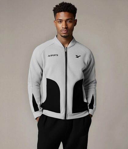 UOUA ملابس رياضية للرجال مكونة من قطعتين، ملابس رياضية بأكمام طويلة وبدلات للركض in Kuwait