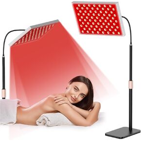 Red Light Therapy for Body: Infrared Light Therapy Panel Lamp with Stand, 660nm Deep Red and 850nm Near Infrared LED Device at Home for Face and Body in Kuwait