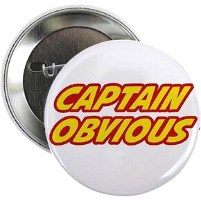 CafePress Captain Obvious Superhero 2.25 زر 2.25 بوصة in Kuwait