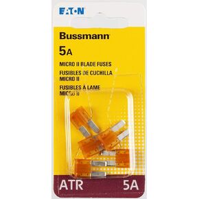 صمام شفرة السيارة Bussmann BP/ATR-5-RP ATR Micro II (2 أرجل 5 أمبير (بطاقة)، ​​5 عبوات in Kuwait