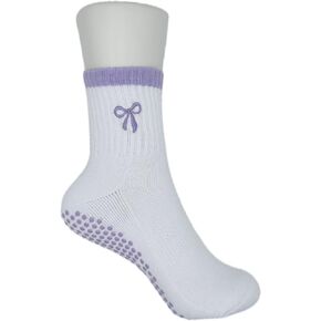 الجوارب اللطيفة غير المنقولة بتصميم مطرز - اليوغا المضادة للانزلاق ، بيلاتيس ، Lagree ، Barre ، Dance - مع Grips in Kuwait