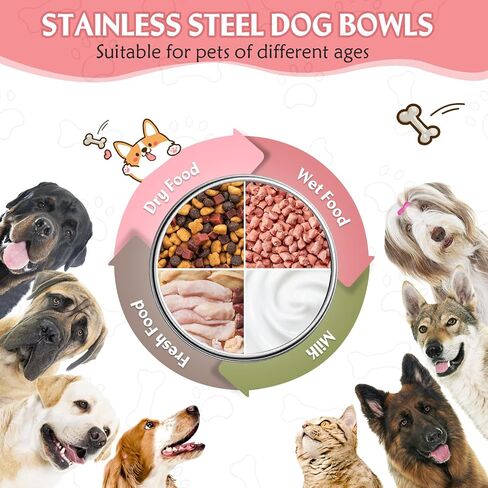 2 Packs Kennel Water Bowl Hanging Dog Crate Water Bowl No Spill Mountable Stainless Steel Dog Bowl Feeding Dish Wall Mounted Dog Water Bowl for Dogs Cats Guinea Pigs Rabbits in Kuwait