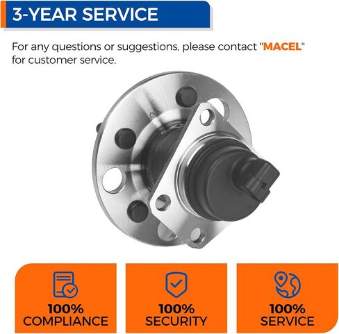 PAROD 512001 Rear Wheel Bearing and Hub Assembly Fit for 91-98 Buick Skylark/Pontiac Grand Am, 92-96 Chevy Cavalier/Corsica, 03-05 Cavalier, 92-98 Oldsmobile Achieva, 92-94 Sunbird, 95-05 Sunfire in Saudi Arabia