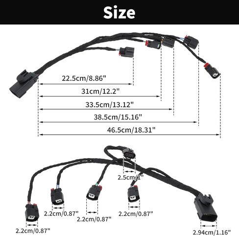No.28329581 Fuel Injection Ignition Harness for Chevrolet Silverado 1500 2014-2019 for Left Hand Fuel Rail 5.3L 6.2L V8 Wiring Harness Plug in Saudi Arabia