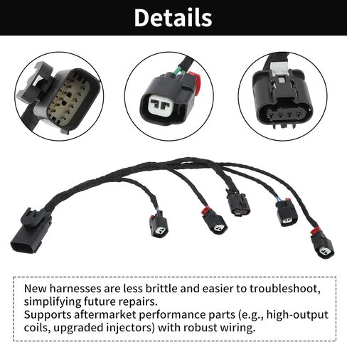 No.28329581 Fuel Injection Ignition Harness for Chevrolet Silverado 1500 2014-2019 for Left Hand Fuel Rail 5.3L 6.2L V8 Wiring Harness Plug in Saudi Arabia